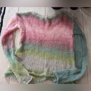 Hand Knit Gradient Sweater